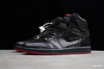 BLACK OG 1 RED JORDAN DC7071-001 HIGH RETRO GYM AIR 1030